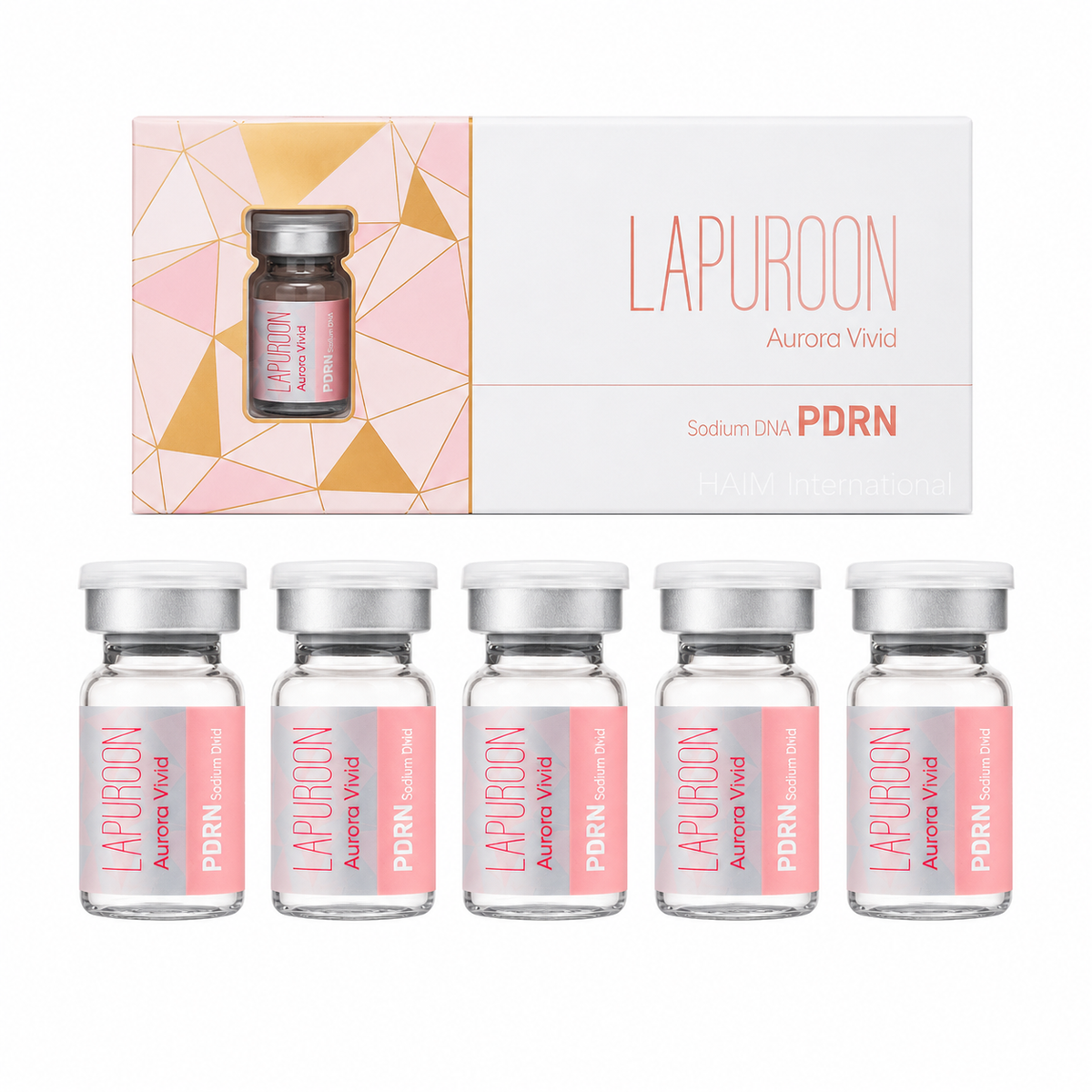 Lapuroon Aurora Vivid PDRN Skin Booster – 5 x 5 mL