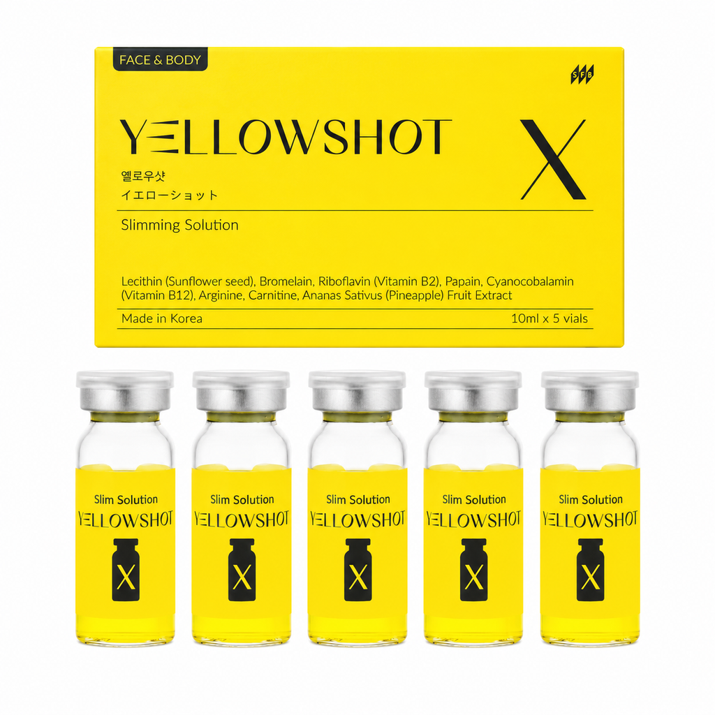 Yellow Shot Aesthetic Body Contour Formula (Bromelain / Lecithin / Riboflavin) – 5 x 10 mL