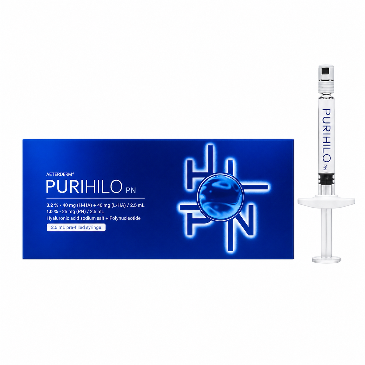 Purihilo H-HA + L-HA & PN Skin Booster – 1 x 2.5 mL