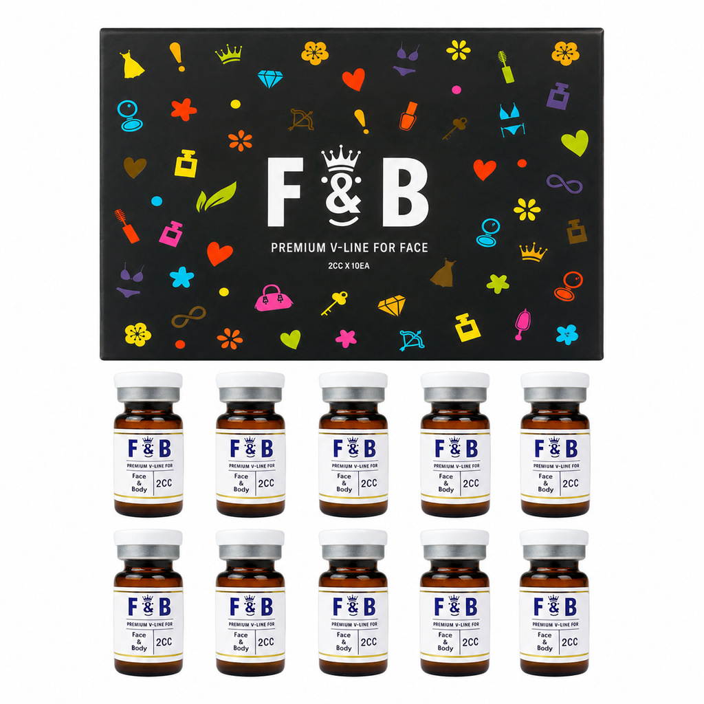 F&B Premium Aesthetic Face Contour Formula (V-Line / L-Carnitine / Lecithin / Sodium Deoxycholate) – 10 x 2 mL