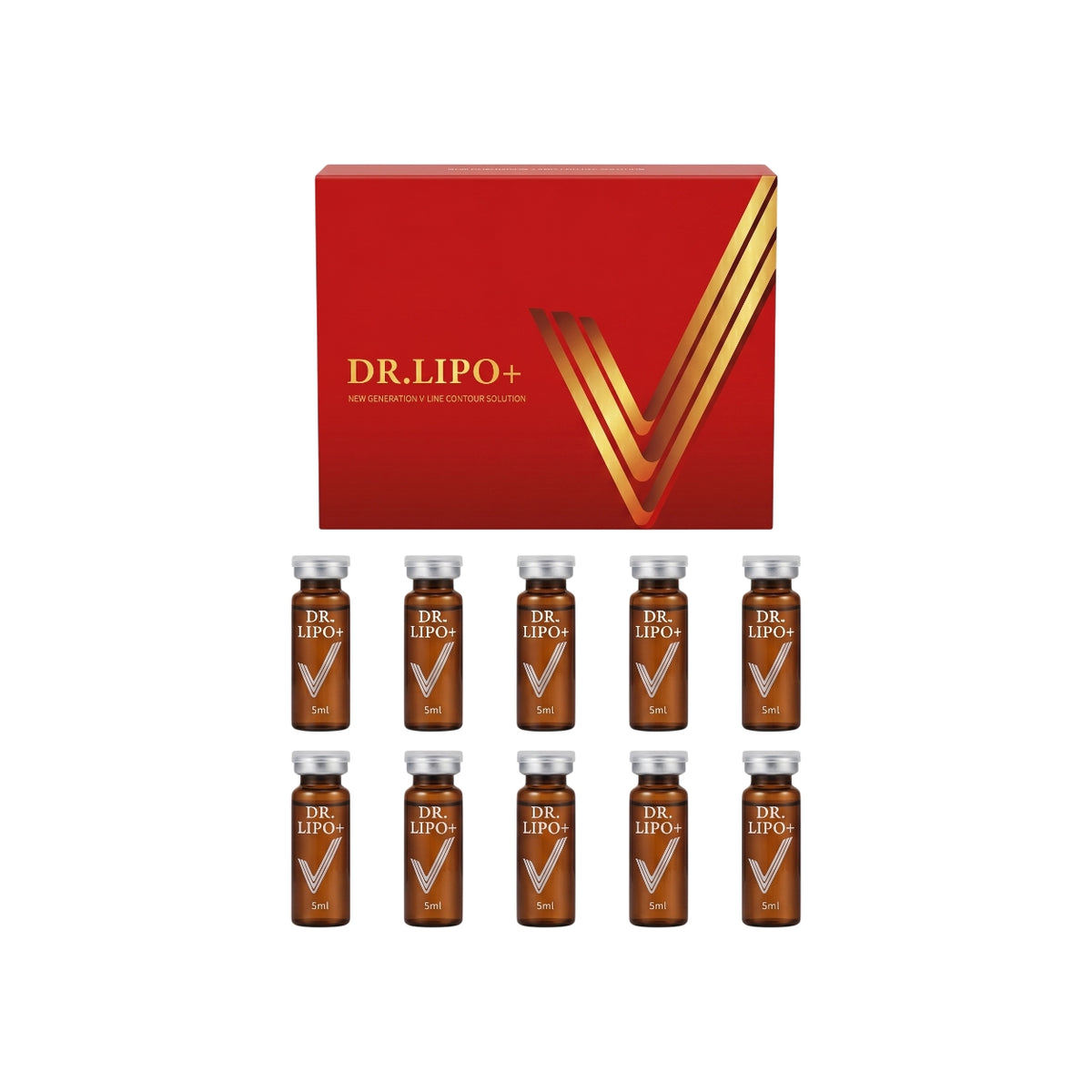 Dr. Lipo+ V Face Contour Support Formula (PPC & Sodium Deoxycholate) – 10 × 5 mL