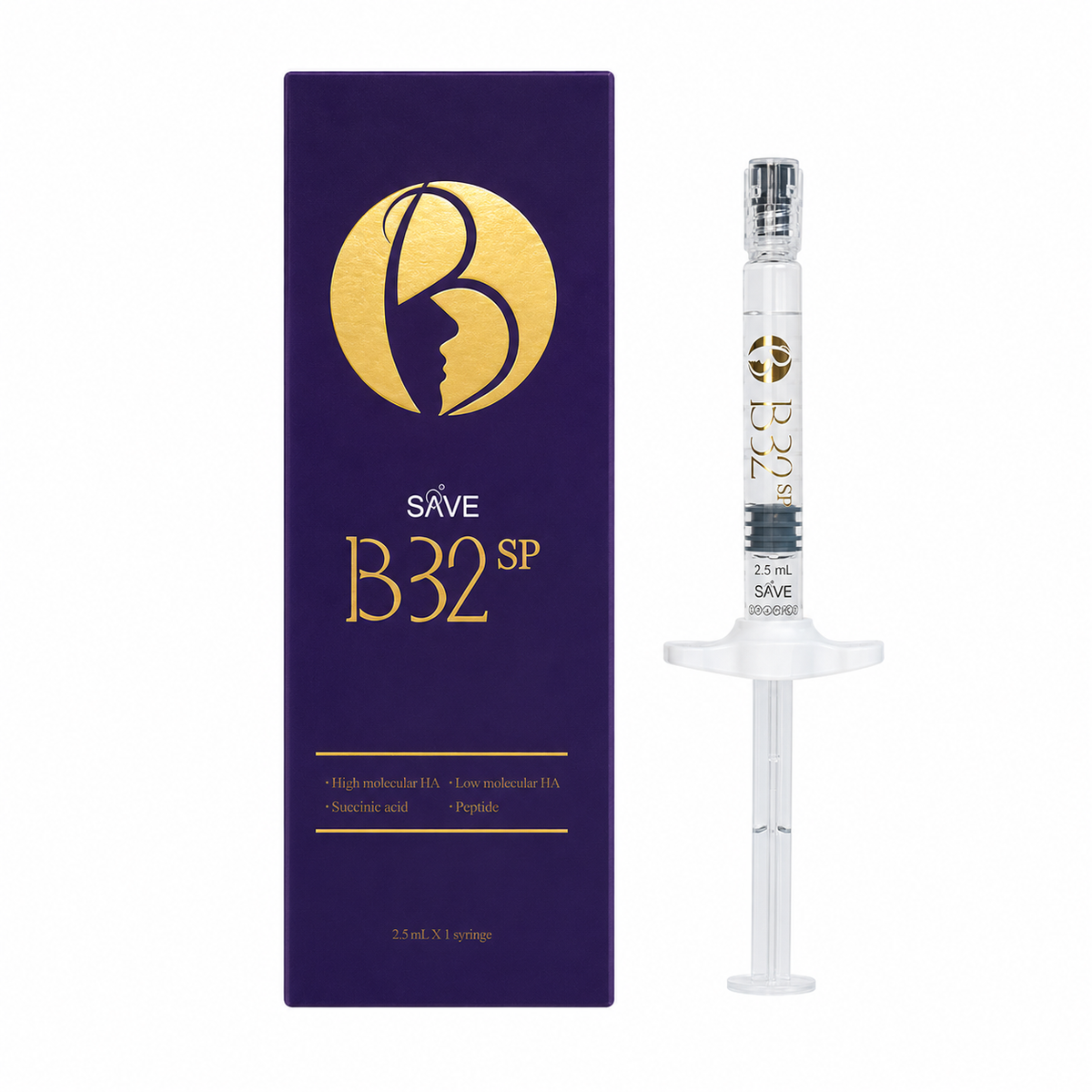 Save High & Low Molecular Hyaluronic Acid Skin Booster B32SP– 1 x 2.5 mL