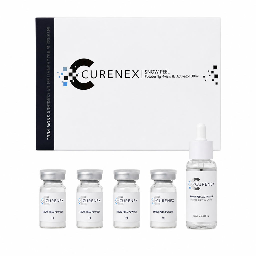 Curenex Snow Peel Peeling Ampoule & Activator – 4 x 1 g + 1 x 30 mL