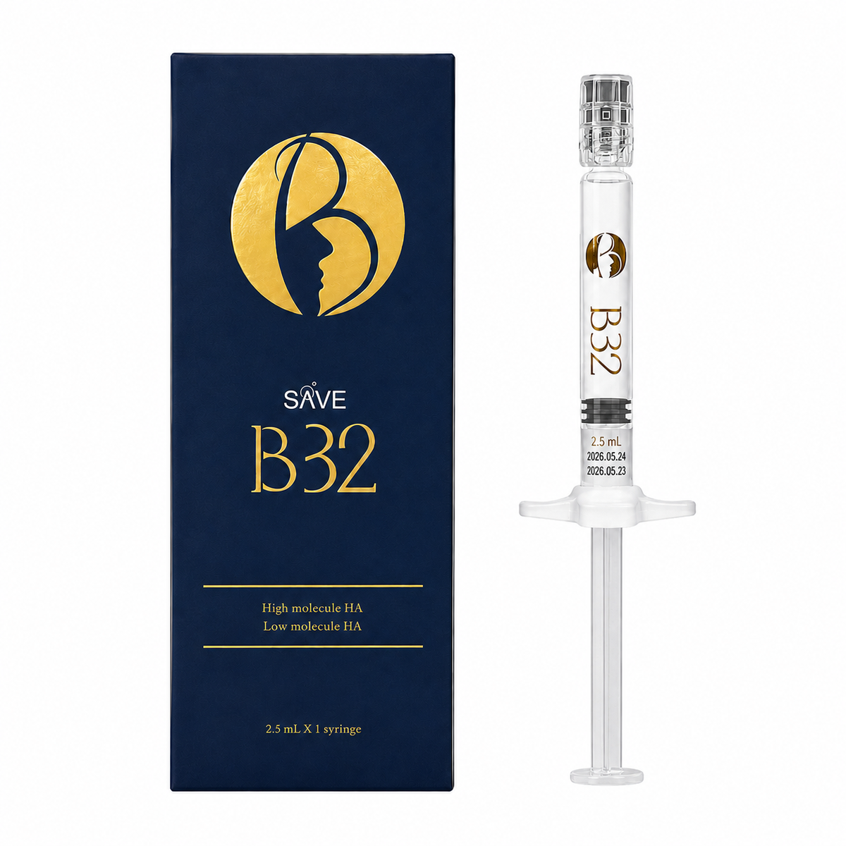 Save High & Low Molecular Hyaluronic Acid Skin Booster B32– 1 x 2.5 mL