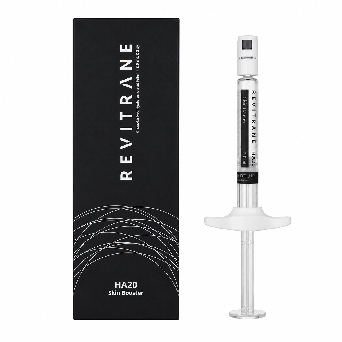 Revitrane HA20 Cross-Linked Hyaluronic Acid Dermal Filler Non-Lidocaine – 3 x 2.0 mL