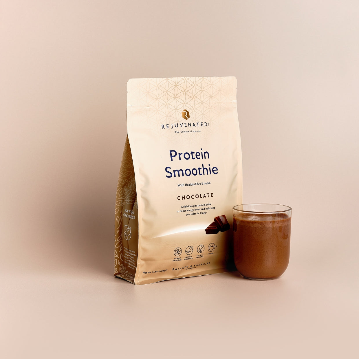 Rejuvenated Protein Smoothie Chocolate — 420 g (14 Servings)