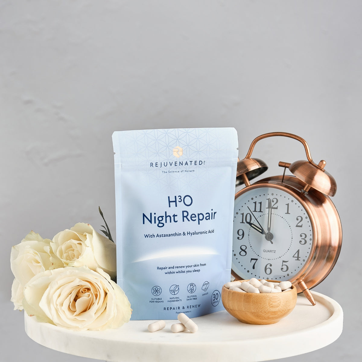 Rejuvenated H3O Night Repair — 30 Capsules (550 g)