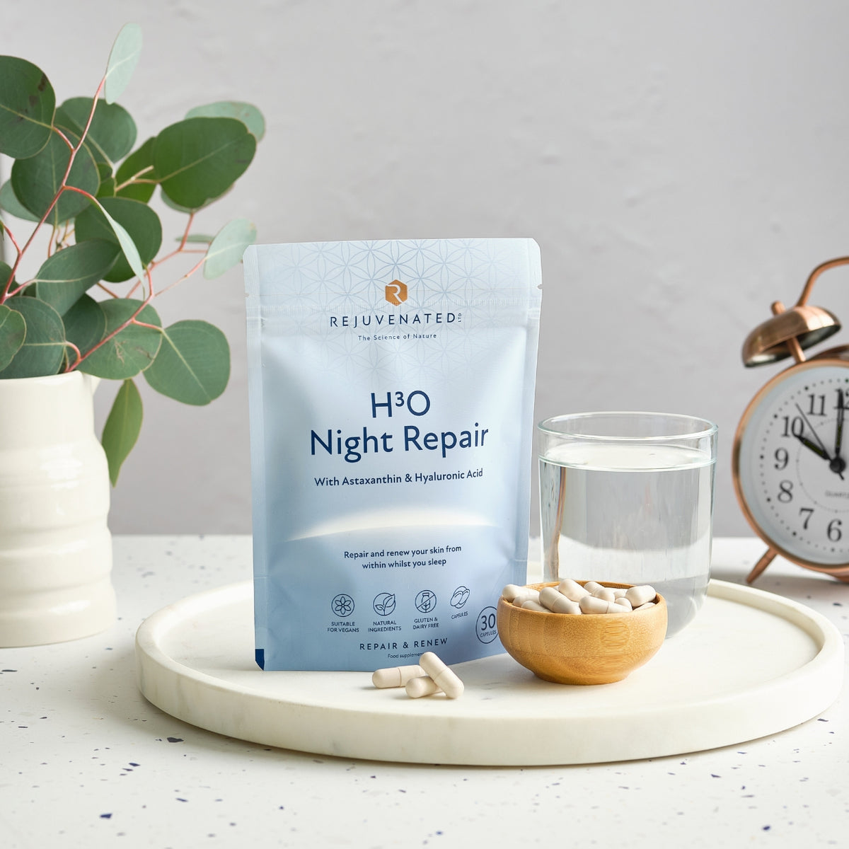Rejuvenated H3O Night Repair — 30 Capsules (550 g)
