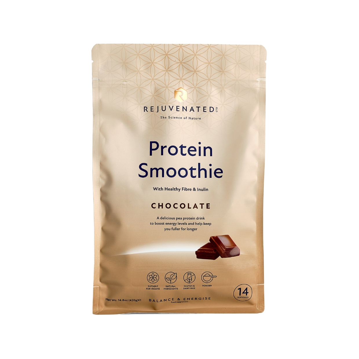Rejuvenated Protein Smoothie Chocolate — 420 g (14 Servings)