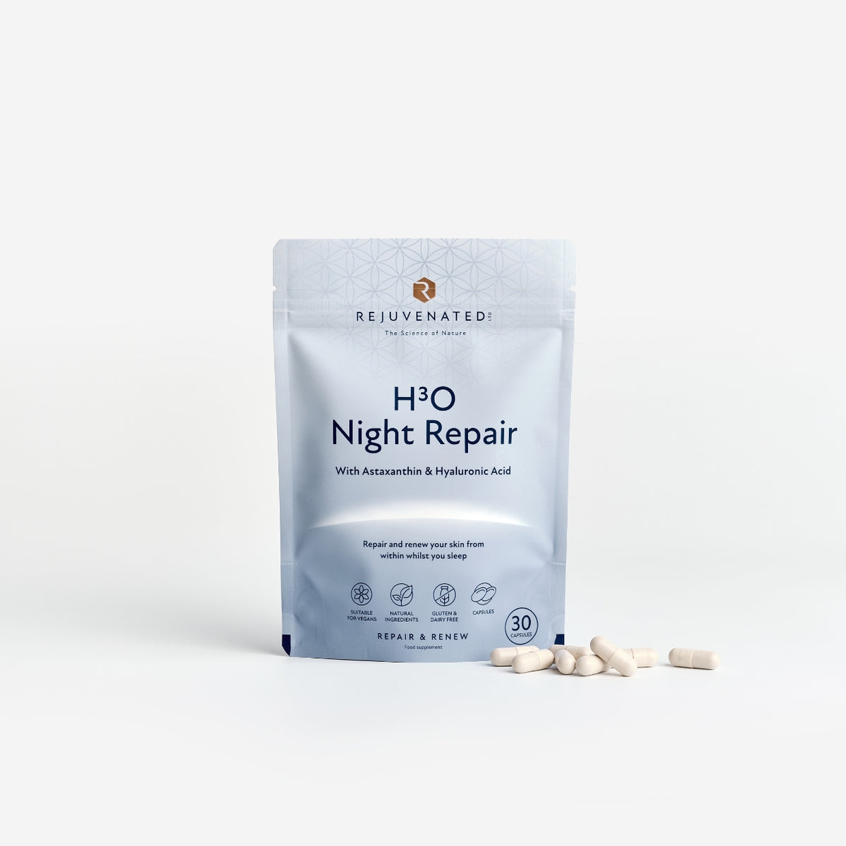 Rejuvenated H3O Night Repair — 30 Capsules (550 g)