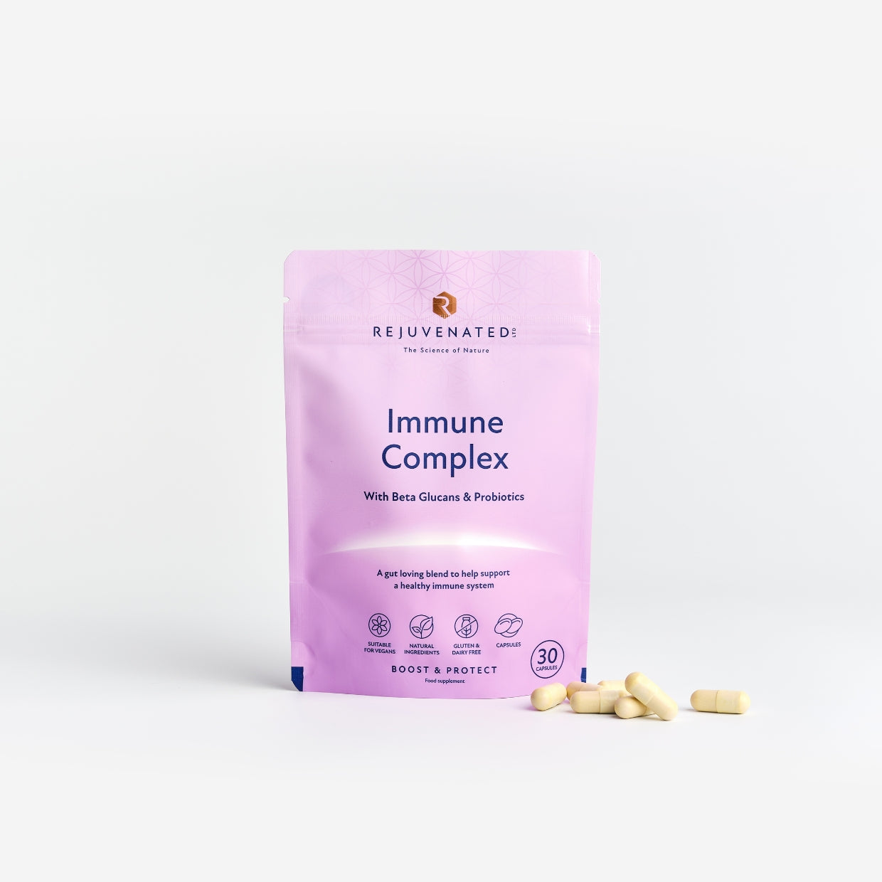 Rejuvenated Immune Complex with Prebiotics & Probiotics — 30 Capsules