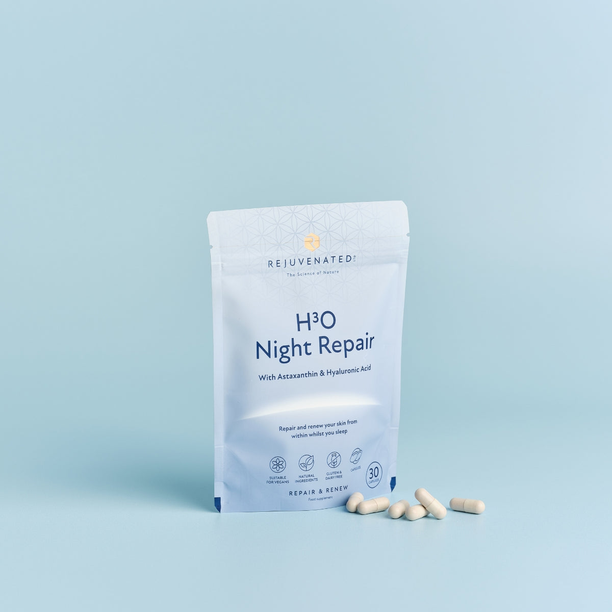 Rejuvenated H3O Night Repair — 30 Capsules (550 g)