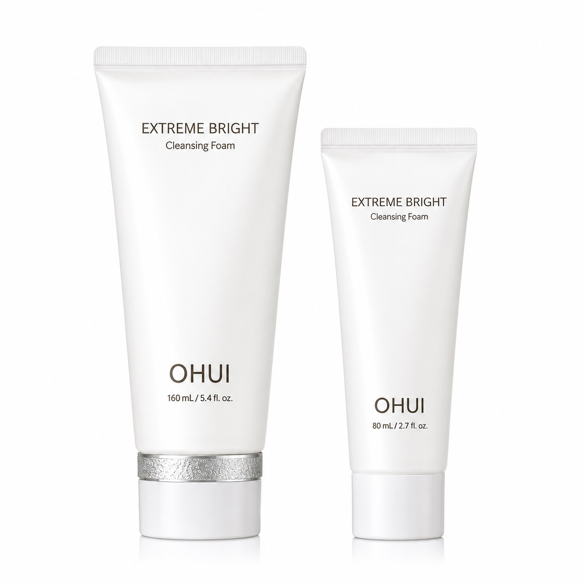 OHUI Extreme Bright Cleansing Foam Special Set — 160 mL + 100 mL