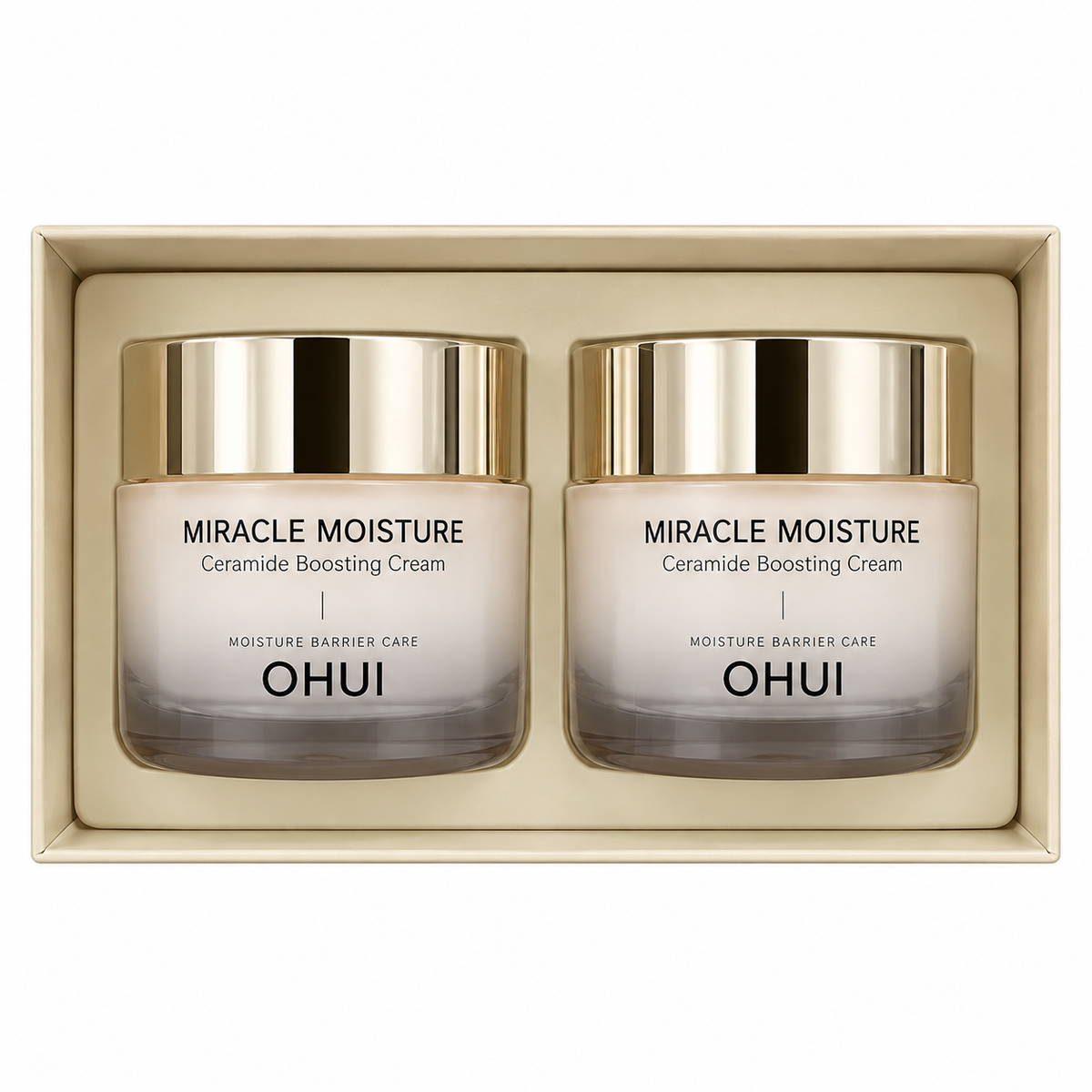 OHUI Miracle Moisture Ceramide Boosting Cream Duo — 2 x 60 mL