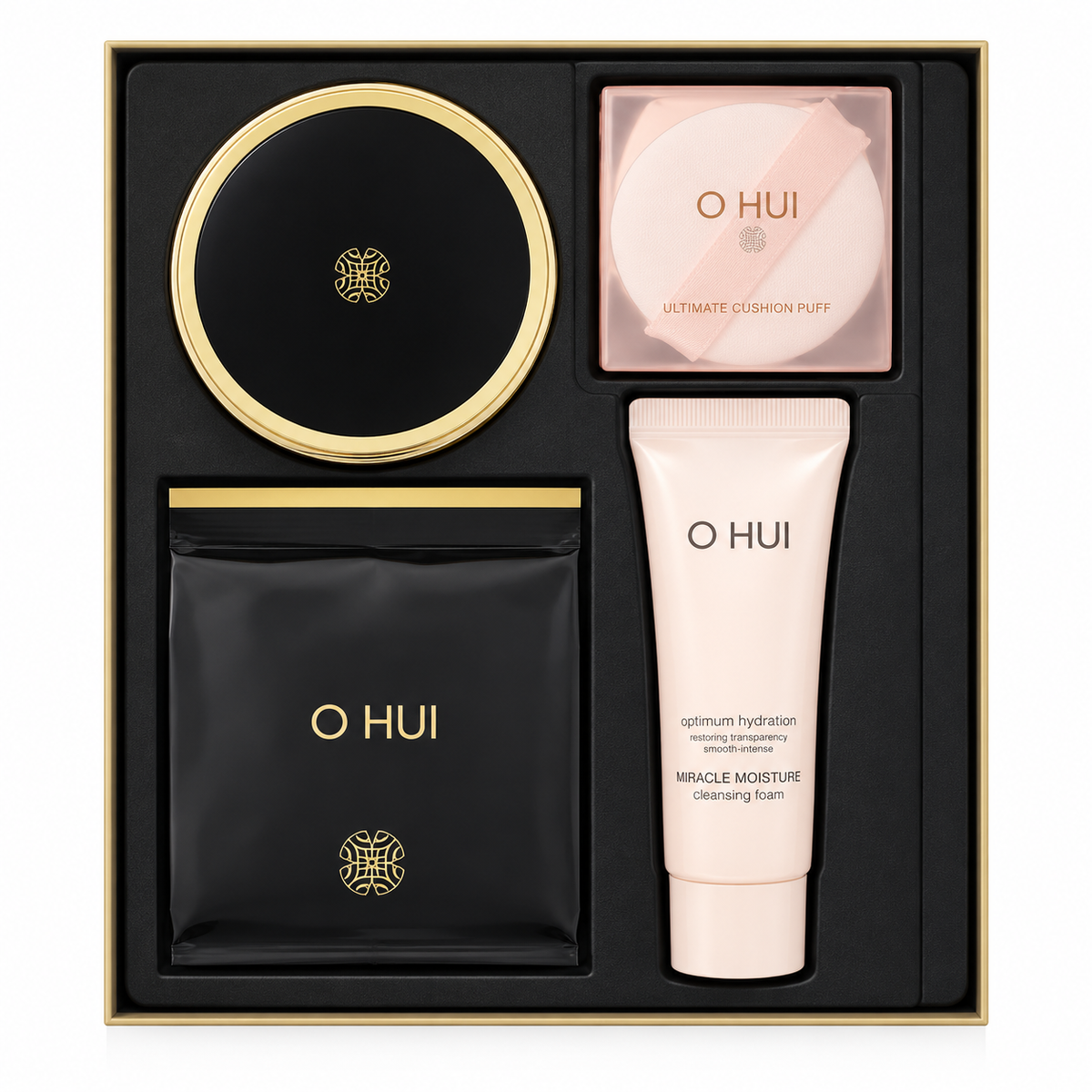 OHUI Ultimate Cover Cushion Moisture Special Set — Shade 01 Milk Beige, 270 g