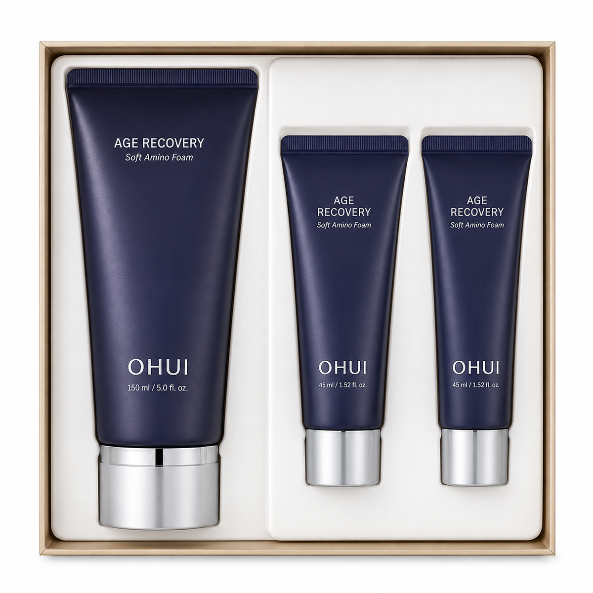 OHUI Age Recovery Soft Amino Foam Special Set — 570 g