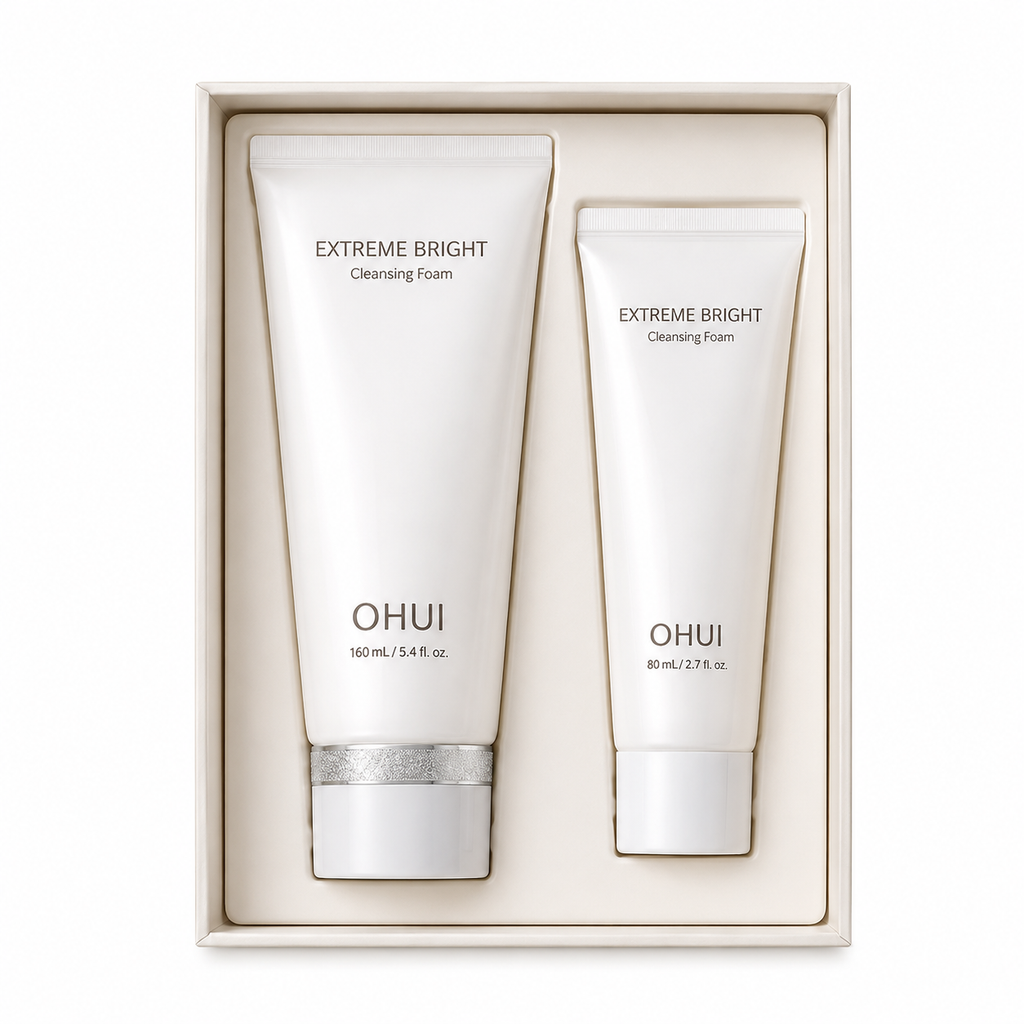 OHUI Extreme Bright Cleansing Foam Special Set — 160 mL + 100 mL
