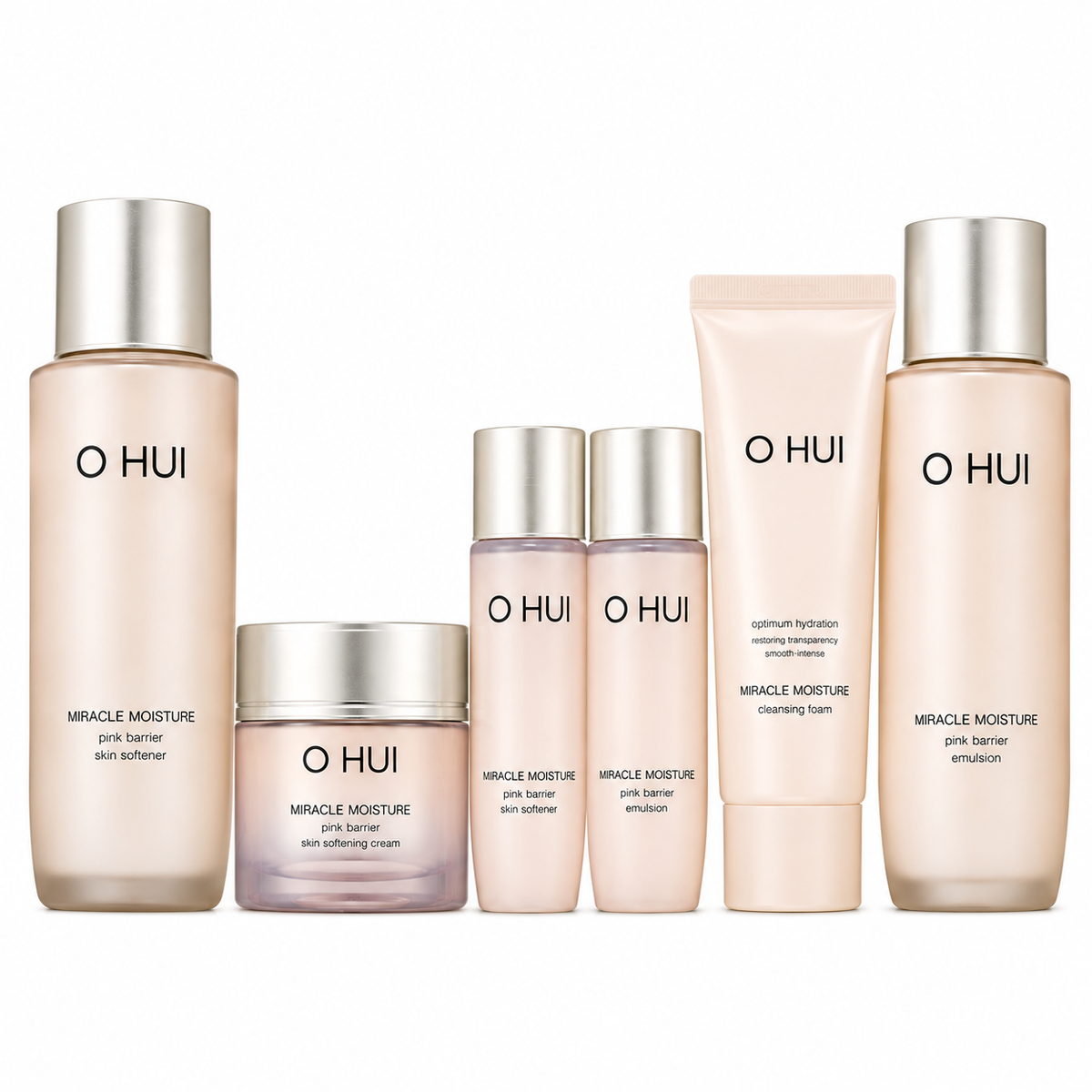 OHUI Miracle Moisture Pink Barrier 3-Piece Special Set with Cushion — 1 x 1260 g