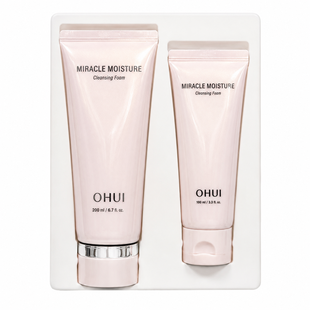 OHUI Miracle Moisture Cleansing Foam Special Set — 200 mL + 100 mL