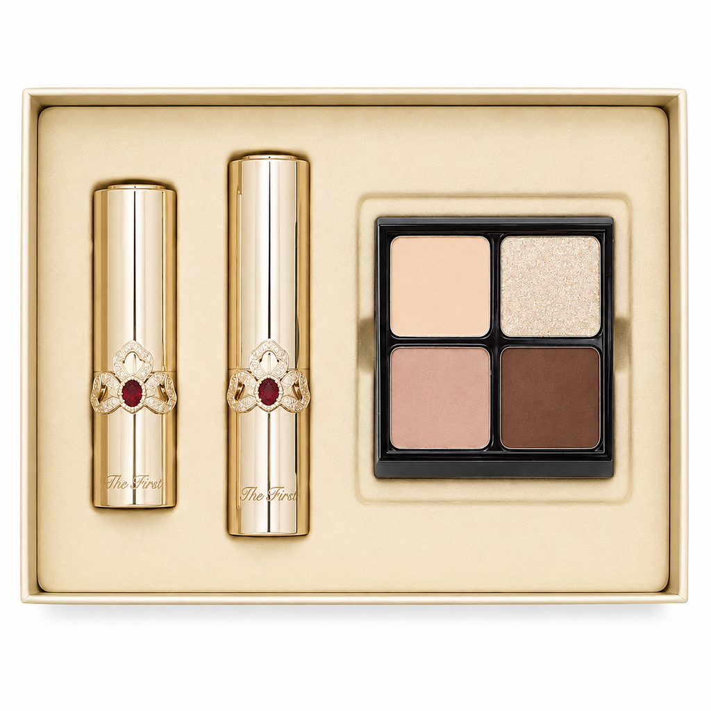 OHUI The First Geniture Lipstick & Lip Balm Coral Duo Special Set — 215 g