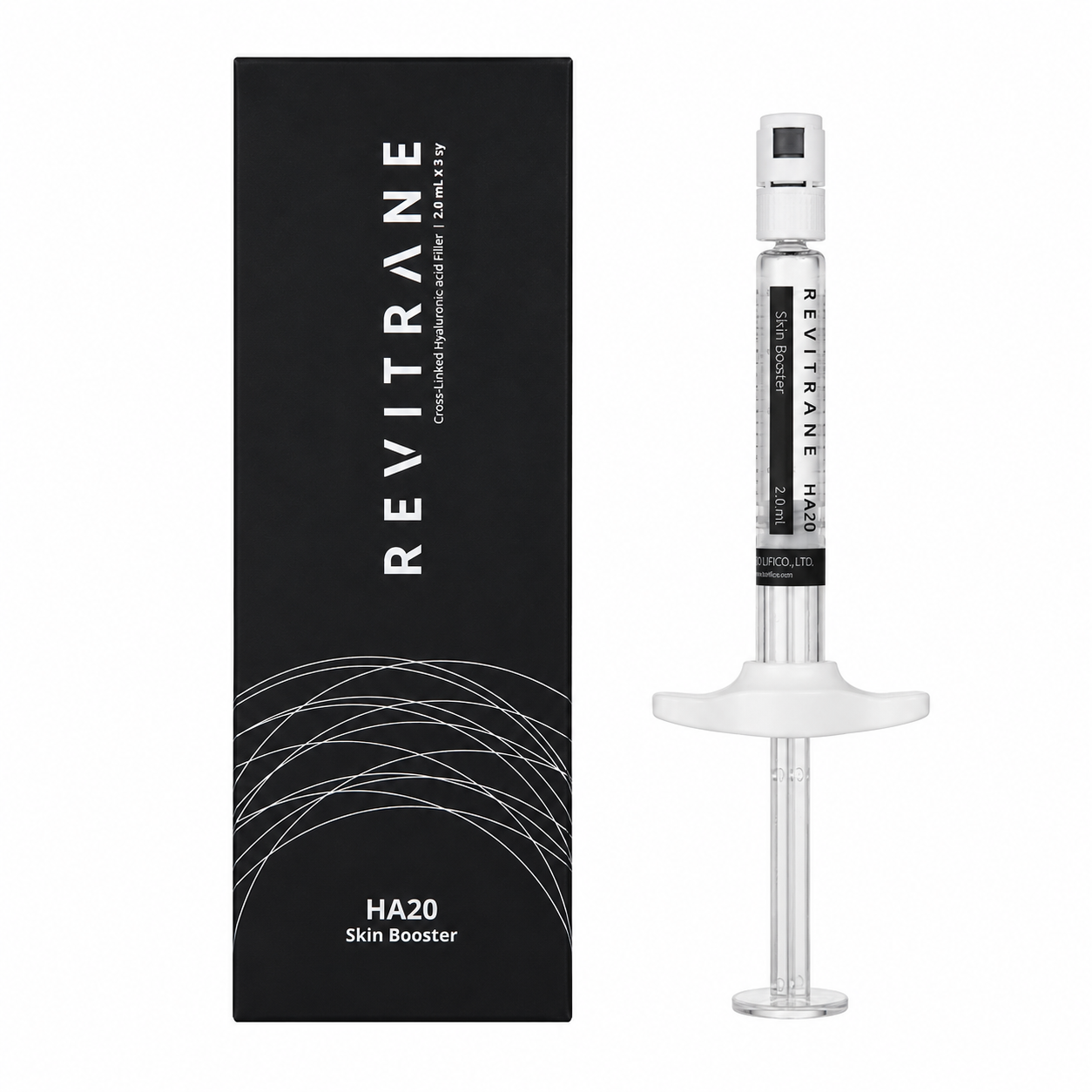 Revitrane HA20 Cross-Linked Hyaluronic Acid Dermal Filler Non-Lidocaine – 3 x 2.0 mL