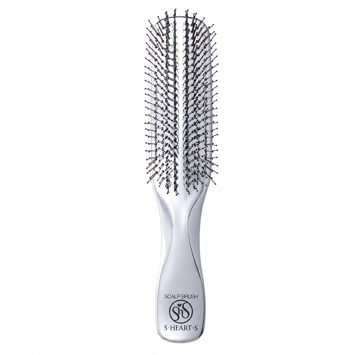 Primeskinpro S-HEART-S Scalp Brush Plus Long for Professional Silver