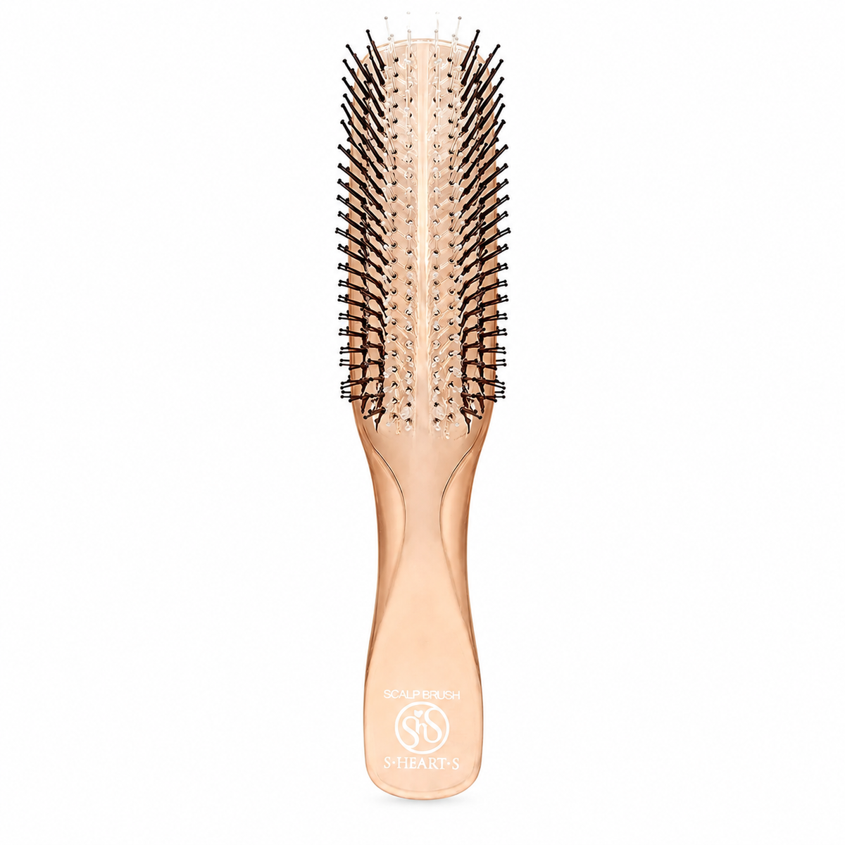 S-HEART-S Scalp Brush World Model Long Pink Gold