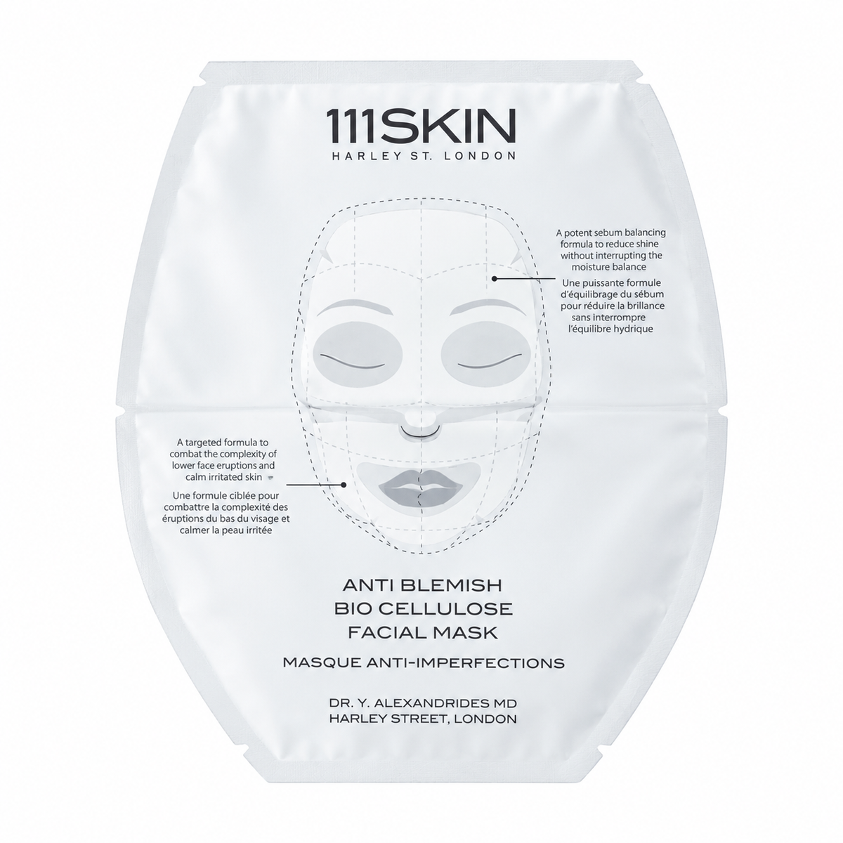 111SKIN Anti-Blemish Bio Cellulose Facial Masks — 5 × 25mL