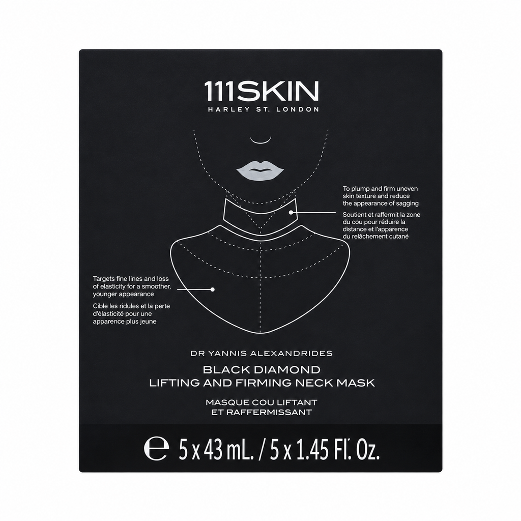 111SKIN Black Diamond Lifting & Firming Neck Masks — 5 × 30mL