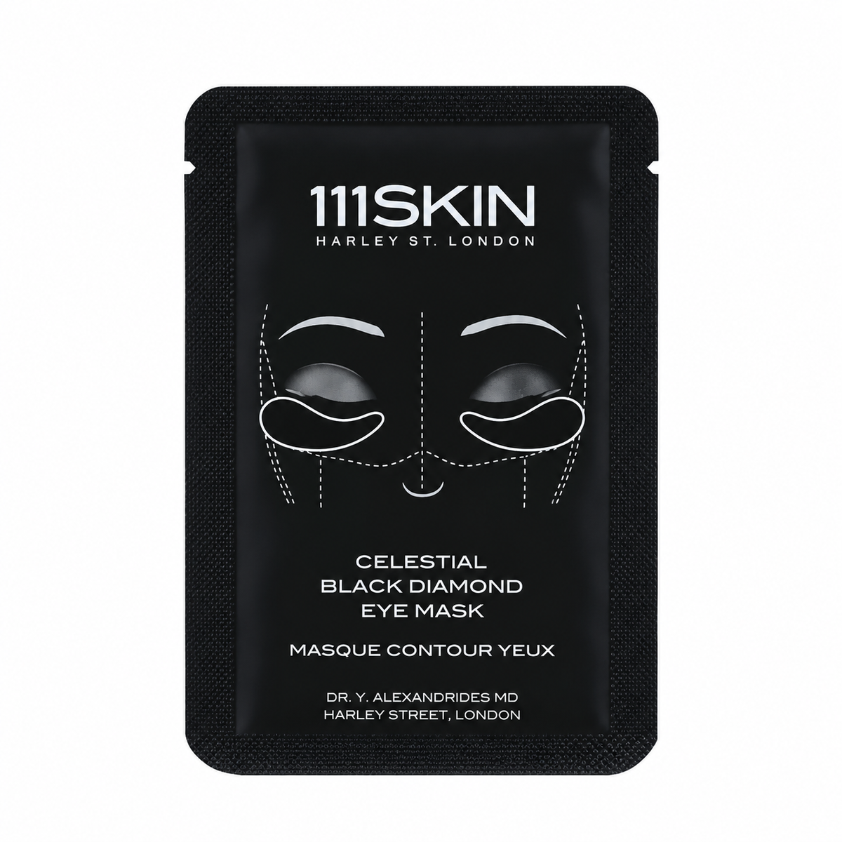 111SKIN Celestial Black Diamond Eye Masks — 8 × 6mL