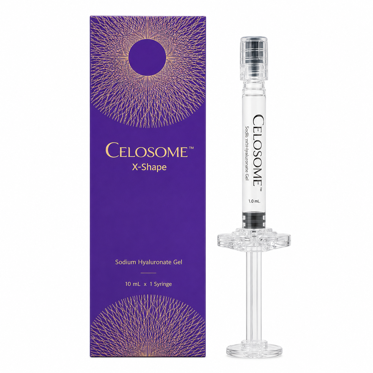 Celosome X-Shape Cross-Linked Hyaluronic Acid Body Filler Non-Lidocaine – 1 x 10 mL