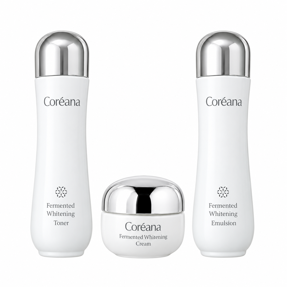 Coreana Fermented Whitening Skincare 3-Piece Set + Ampoule — 50 mL