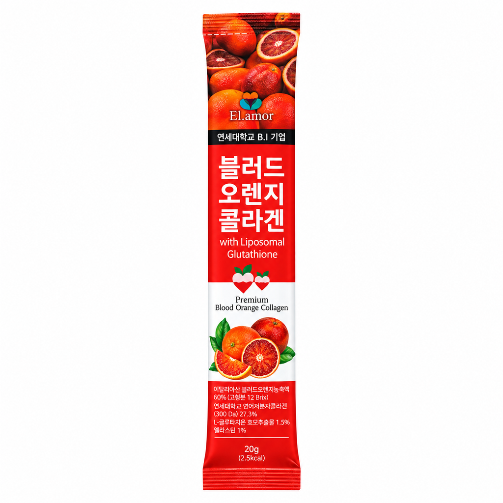 EL Amor Liposomal Glutathione Blood Orange Collagen — 60 Sticks, 1635 g