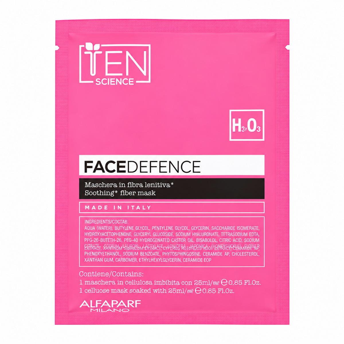 TEN SCIENCE Face Defence Biodegradable Fiber Mask — 1 x 25 mL