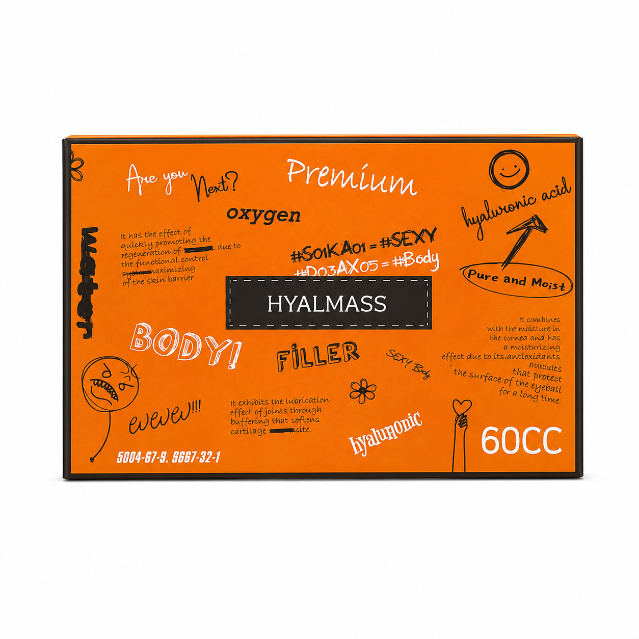 Hyalmass Cross-Linked Hyaluronic Acid Body Filler – 1 x 60 mL
