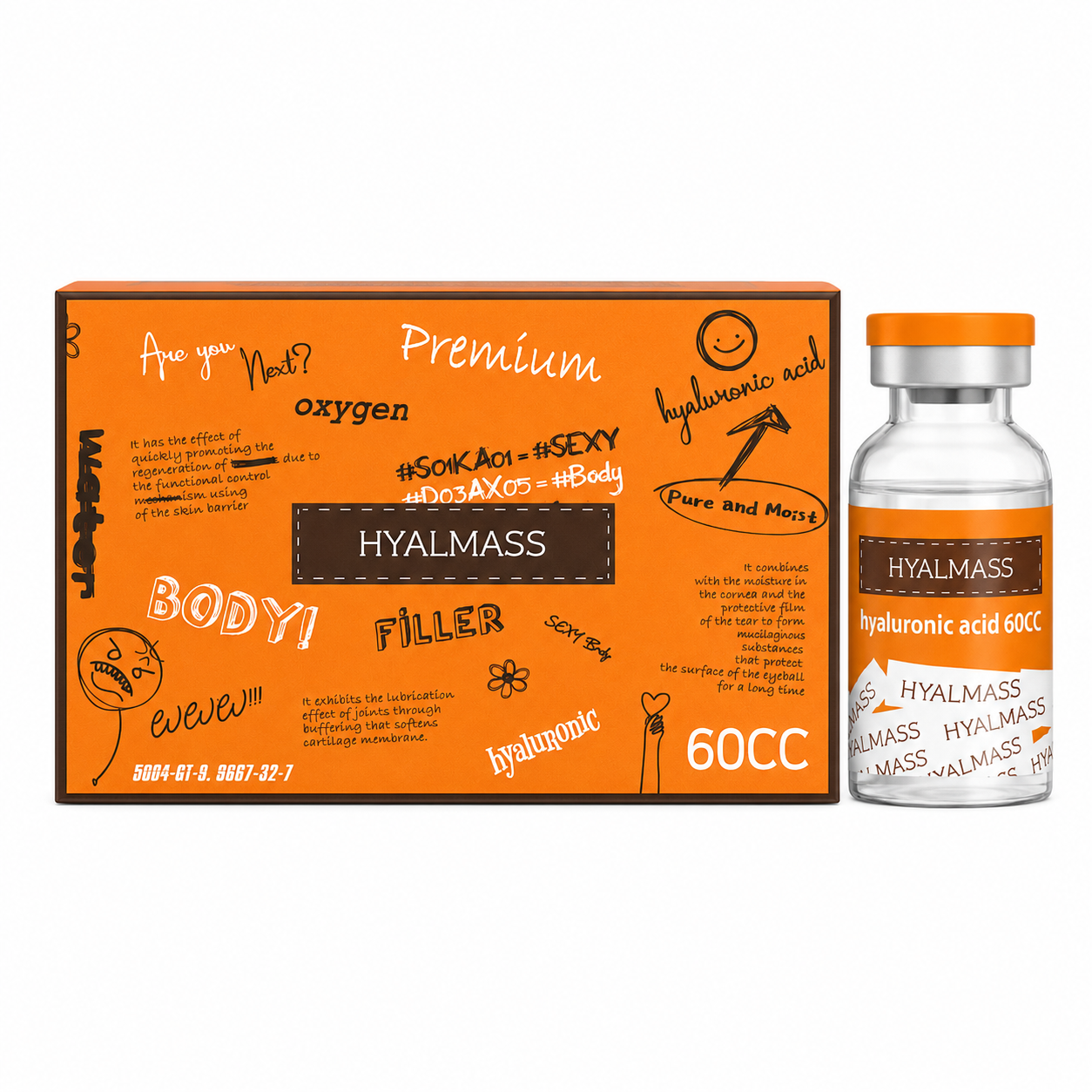 Філер на основі зшитої гіалуронової кислоти Hyalmass, 60 мл