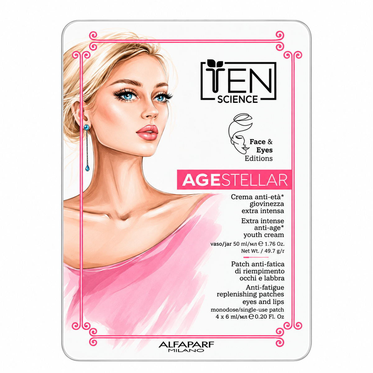 TEN SCIENCE Age Stellar Gift Set — 50 mL Cream + 4 Patches