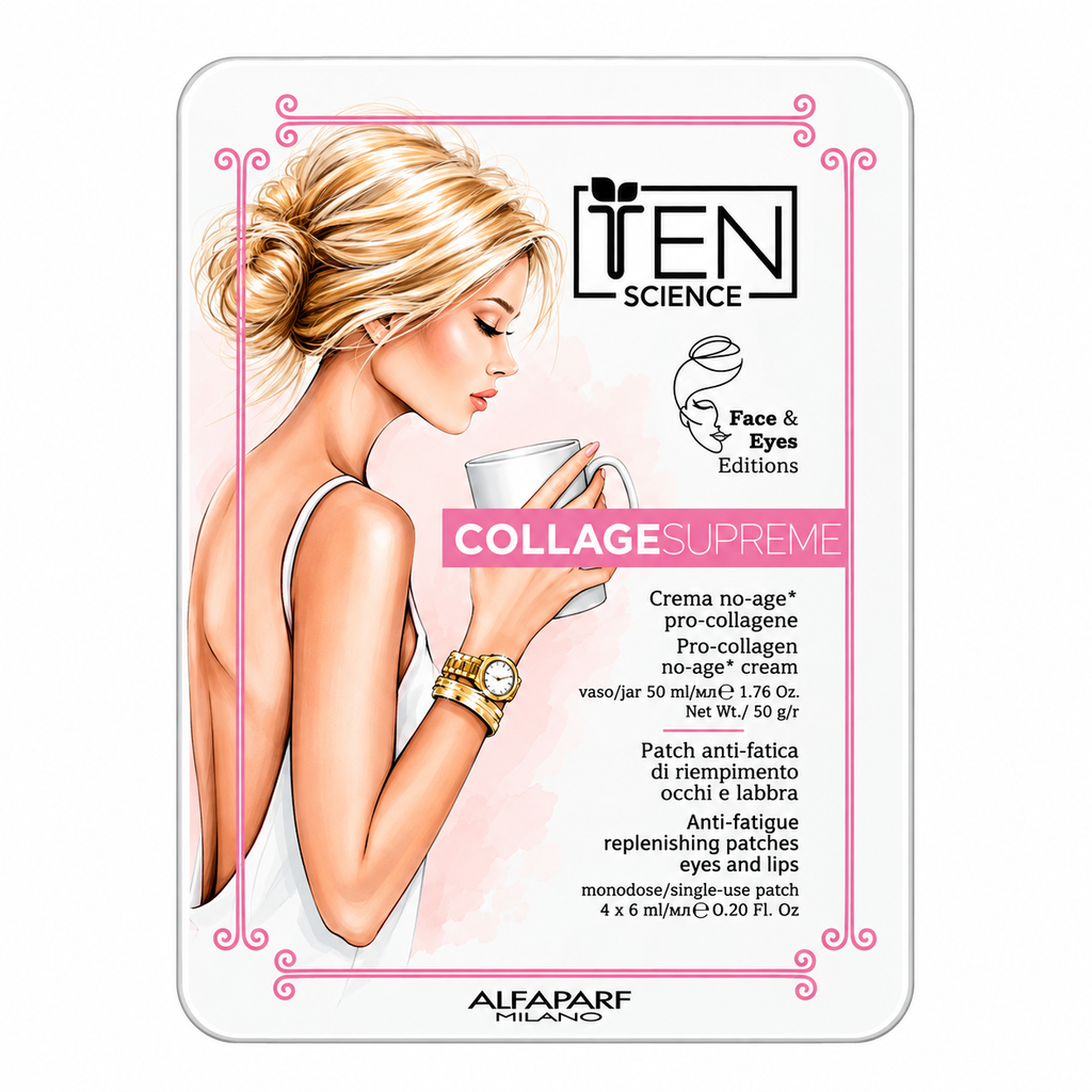 TEN SCIENCE Collage Supreme Gift Set — 50 mL Cream + 4 Patches