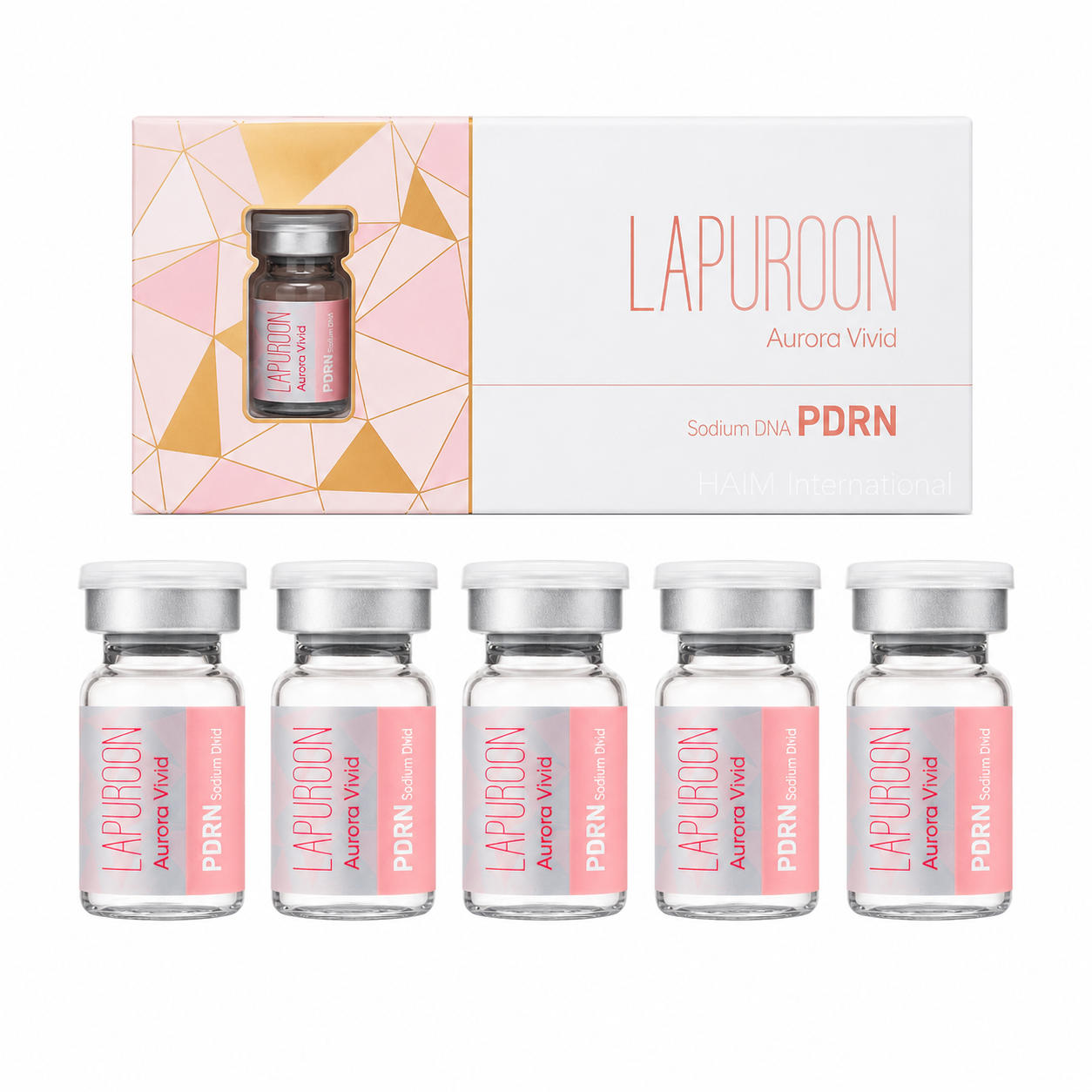 Lapuroon Aurora Vivid PDRN Skin Booster – 5 x 5 mL
