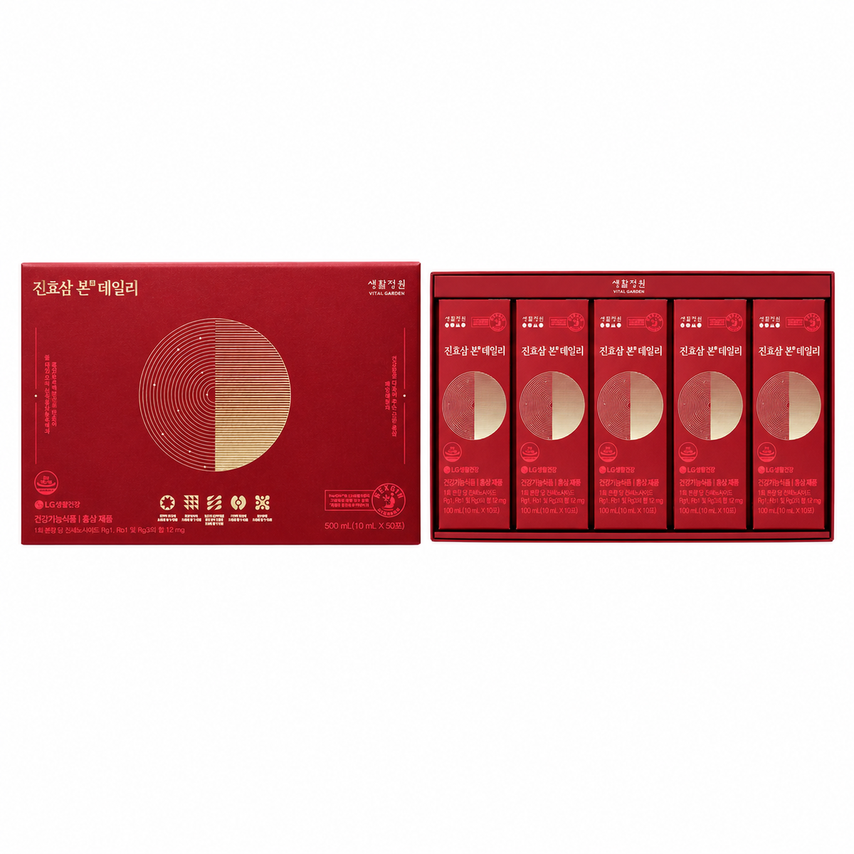 LG Chin Hosum Bon Daily Red Ginseng — 50 x 10 mL Sticks