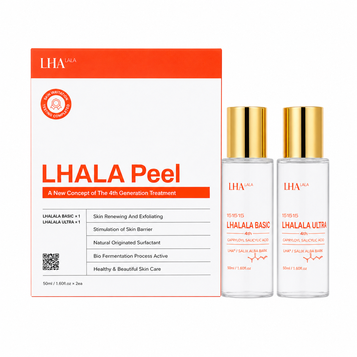 Lha Lala Peel Lipohydroxy Acid Peeling Ampoule Set – 2 × 50 mL