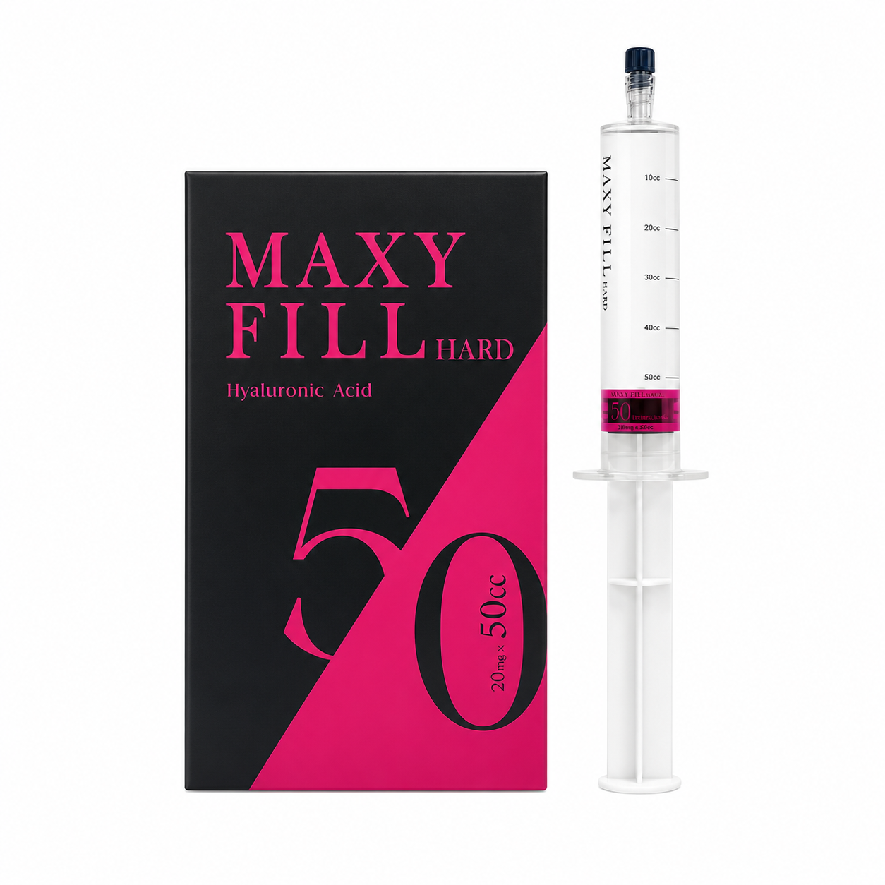 Філер на основі зшитої гіалуронової кислоти Maxy Fill Hard, 50 мл