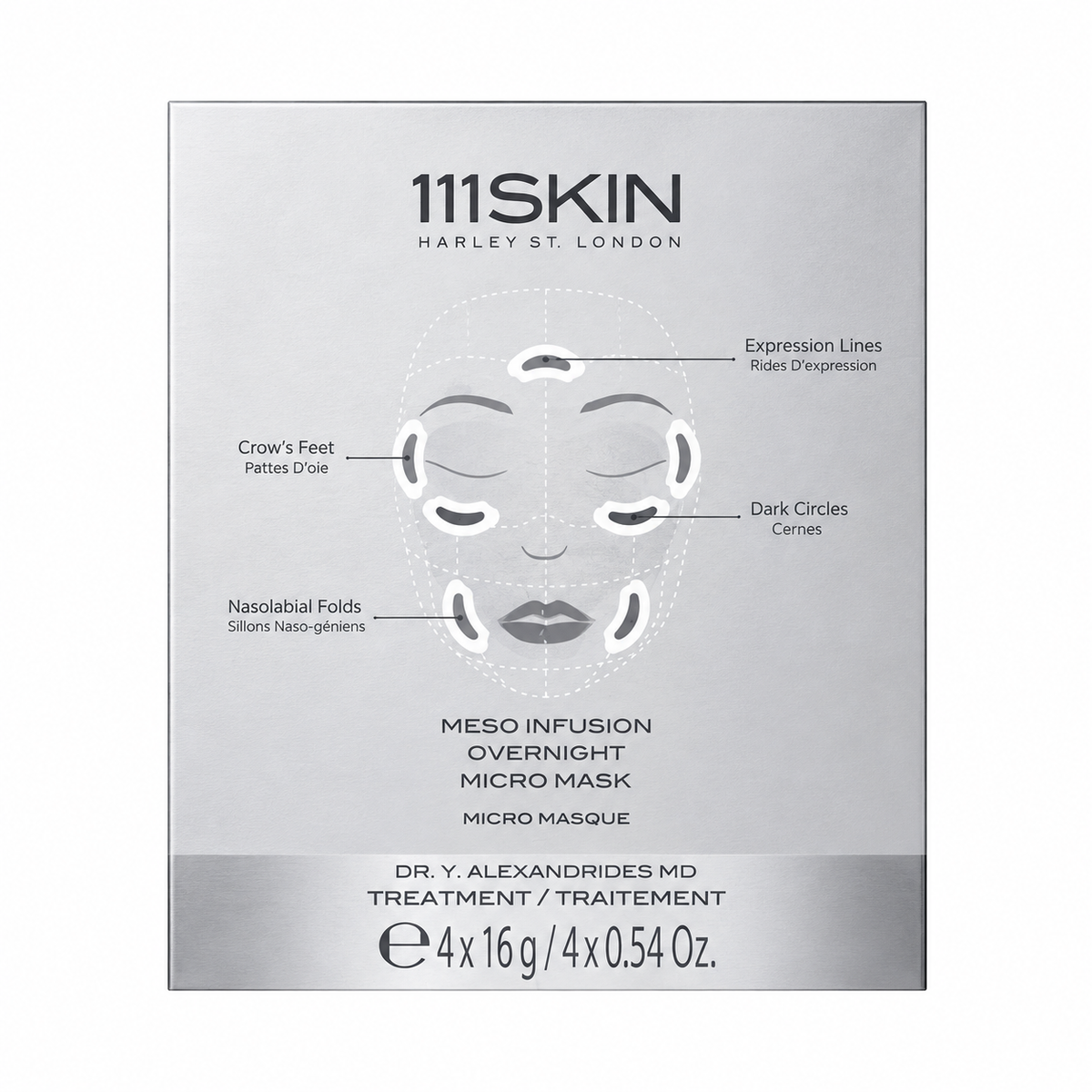 111SKIN Meso Infusion Overnight Micro Masks — 4 × 16g