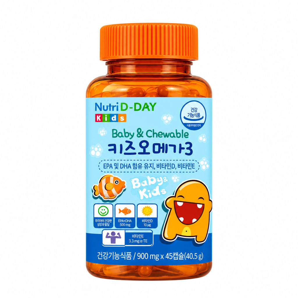 Nutri D-Day Baby & Kids Omega-3 — 45 Capsules, 155 g