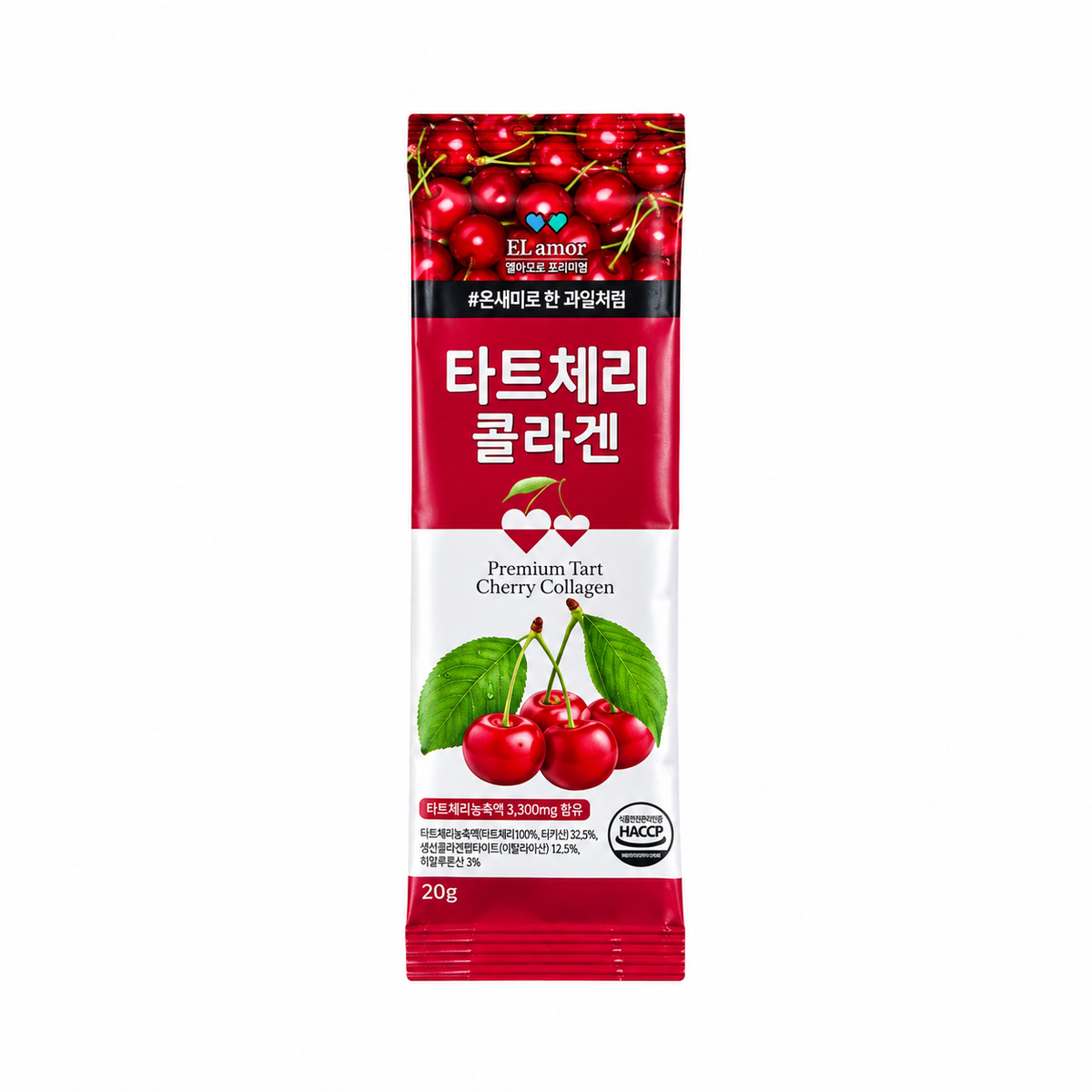 Premium Tart Cherry Collagen — 1 x 60 pcs, 1615 g