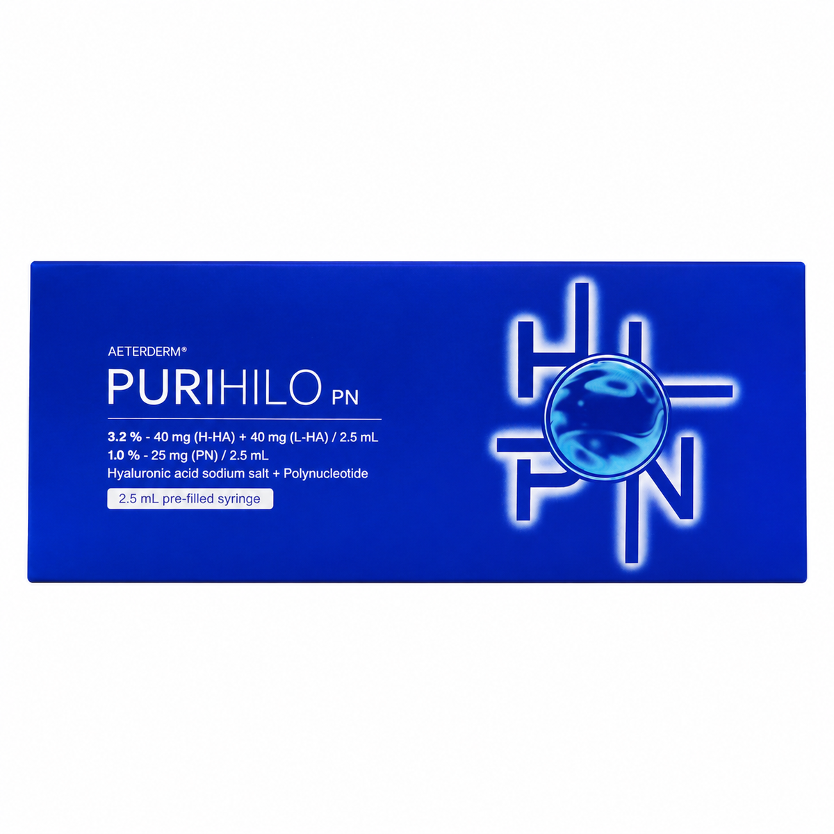Purihilo H-HA + L-HA & PN Skin Booster – 1 × 2.5 mL