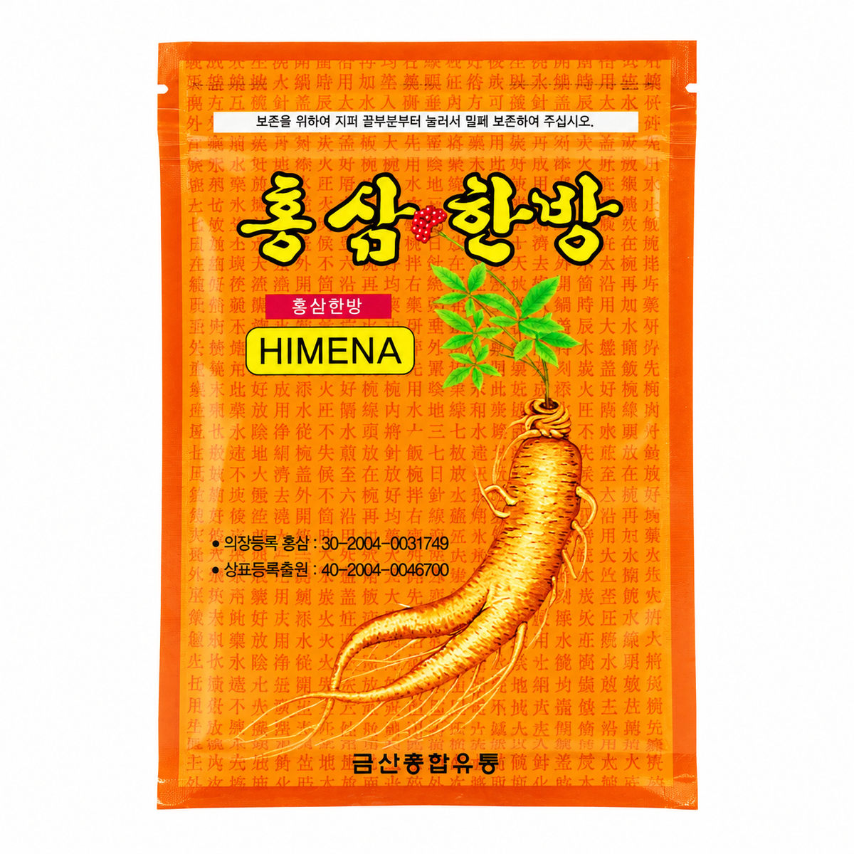 Red Ginseng Herbal Patch — 1 x 50 g