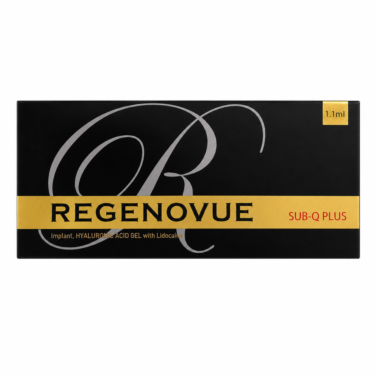 Regenovue Plus Cross-Linked Hyaluronic Acid Dermal Filler Lidocaine (Sub-Q / Deep / Fine) – 1 x 1.0 mL