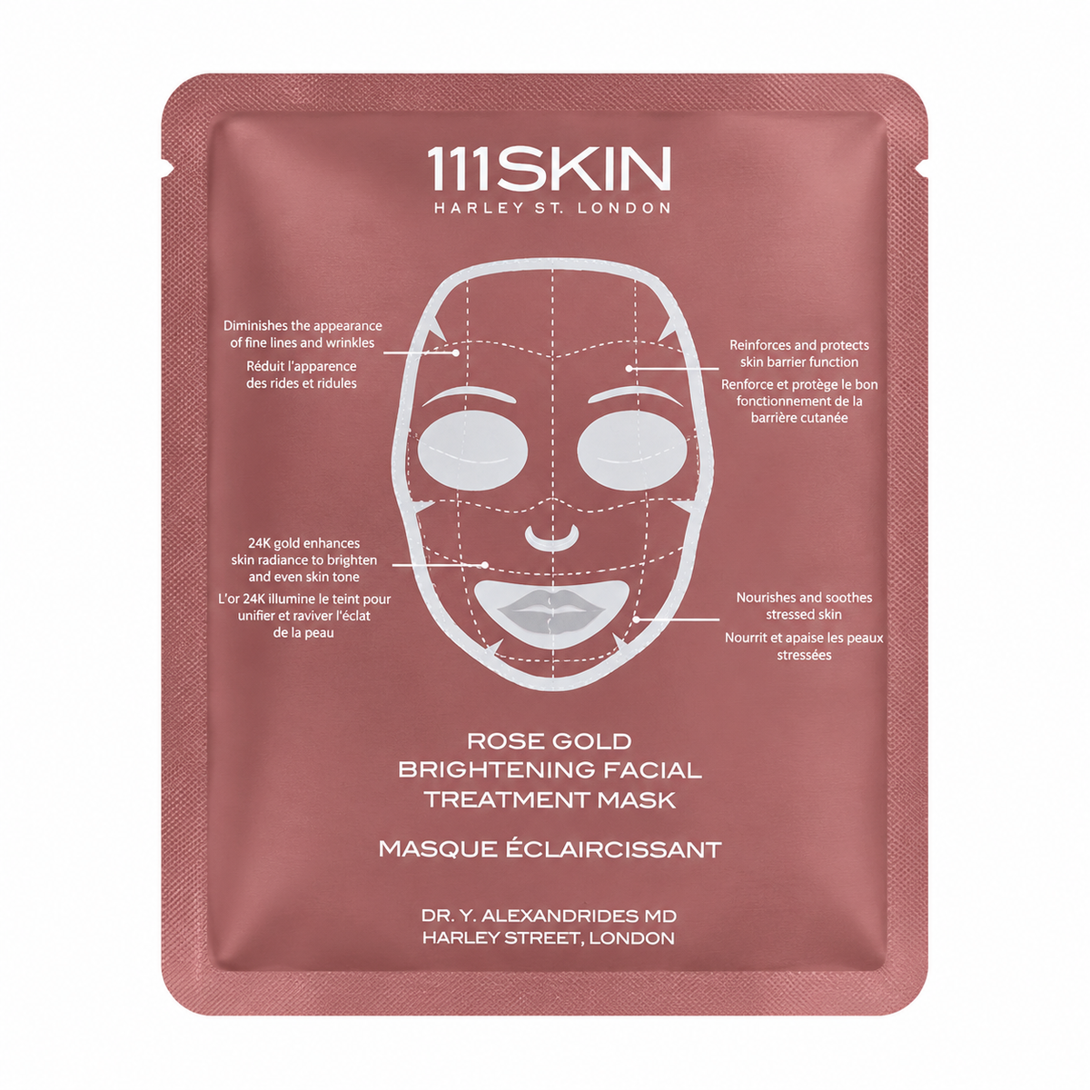 111SKIN Rose Gold Brightening Facial Treatment Masks — 5 × 30mL