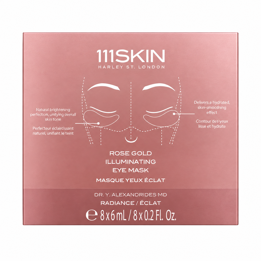 111SKIN Rose Gold Illuminating Eye Masks — 8 × 6mL